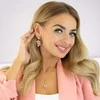 Diamond Sky Jewelry Papuošalų rinkinys moterims DiamondSky "Amber II (Light Rose)" su Preciosa kristalais