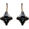 Diamond Sky Jewelry Papuošalų rinkinys moterims DiamondSky Crystal Rhombus II (Graphite Lite Chrome) su Swarovski kristalais