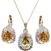 Diamond Sky Jewelry Papuošalų rinkinys moterims DiamondSky „Celestial Drop III (Golden Shadow)“ su Swarovski kristalais