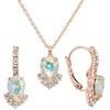 Diamond Sky Jewelry Papuošalų rinkinys moterims DiamondSky "Leonora II (Aurora Borealis)" su Preciosa kristalais