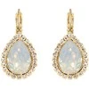 Diamond Sky Jewelry Papuošalų rinkinys moterims DiamondSky „Celestial Drop (Baltas Opal)“ su Swarovski kristalais
