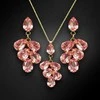 Diamond Sky Jewelry Papuošalų rinkinys moterims DiamondSky "Amber II (Light Rose)" su Preciosa kristalais