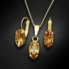 Diamond Sky Jewelry Papuošalų rinkinys moterims DiamondSky "Enigma (Light Colorado Topaz)" su Swarovski kristalais