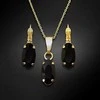 Diamond Sky Jewelry Papuošalų rinkinys moterims DiamondSky "Enigma (Graphite)" su Swarovski kristalais