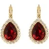 Diamond Sky Jewelry Papuošalų rinkinys moterims DiamondSky „Celestial Drop (Siam)“ su Swarovski kristalais