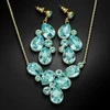 Diamond Sky Jewelry Papuošalų rinkinys moterims DiamondSky "Fillory Magic (Aqua Bohemica)" su Preciosa kristalais