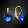 Diamond Sky Jewelry Papuošalų rinkinys moterims DiamondSky Clarice II (Sapphire) su Swarovski kristalais