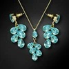 Diamond Sky Jewelry Papuošalų rinkinys moterims DiamondSky "Amber II (Aqua Bohemica)" su Preciosa kristalais