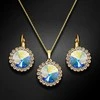 Diamond Sky Jewelry Papuošalų rinkinys moterims DiamondSky Clarice (Aurore Boreale) su Swarovski kristalais