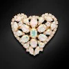 Diamond Sky Jewelry Segė moterims DiamondSky "Crystal Heart II (Aurora Borealis)" su Swarovski kristalais