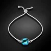 Diamond Sky Jewelry Sidabrinė apyrankė moterims DiamondSky "Glare (Bermuda Mėlyna)"