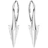 Diamond Sky Jewelry Sidabriniai auskarai moterims DiamondSky „Spike II“ su Swarovski kristalais