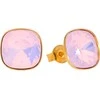 Diamond Sky Jewelry Sidabriniai auskarai moterims DiamondSky „Glare (Rose Vanduo Opal)“ su Swarovski kristalais