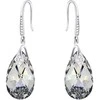Diamond Sky Jewelry Sidabriniai auskarai moterims DiamondSky „Baroque III (Comet Argent Light)“ su Swarovski kristalais