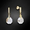 Diamond Sky Jewelry Sidabriniai auskarai moterims DiamondSky „Calathea (Crystal Shimmer)“ su Swarovski kristalais