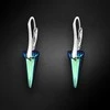 Diamond Sky Jewelry Sidabriniai auskarai moterims DiamondSky „Spike (Bermuda Mėlyna)“ su Swarovski kristalais
