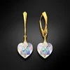 Diamond Sky Jewelry Sidabriniai auskarai moterims DiamondSky „Cute Valentine (Aurora Borealis)“ su Swarovski kristalais