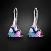 Diamond Sky Jewelry Sidabriniai auskarai moterims DiamondSky „Osiris (Vitrail Light)“ su Swarovski kristalais