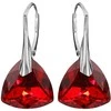 Diamond Sky Jewelry Sidabriniai auskarai moterims DiamondSky „Evening Shine (Light Siam Comet Argent Light)" su Swarovski kristalais