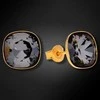 Diamond Sky Jewelry Sidabriniai auskarai moterims DiamondSky „Glare (Sidabrinis Night)“ su Swarovski kristalais