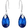 Diamond Sky Jewelry Sidabriniai auskarai moterims DiamondSky „Baroque III (Capri Mėlyna Comet Argent Light)“ su Swarovski kristalais