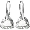 Diamond Sky Jewelry Sidabriniai auskarai moterims DiamondSky „Evening Shine" su Swarovski kristalais
