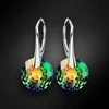Diamond Sky Jewelry Sidabriniai auskarai moterims DiamondSky „Marianne (Vitrail Medium)“ su Swarovski kristalais