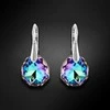 Diamond Sky Jewelry Sidabriniai auskarai moterims DiamondSky „Frozen Edges (Vitrail Light)" su Swarovski kristalais