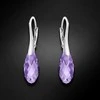 Diamond Sky Jewelry Sidabriniai auskarai moterims DiamondSky „Enchanté (Tanzanite)" su Swarovski kristalais