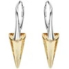 Diamond Sky Jewelry Sidabriniai auskarai moterims DiamondSky „Spike II (Golden Shadow)“ su Swarovski kristalais