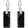 Diamond Sky Jewelry Sidabriniai auskarai moterims DiamondSky „Growing Crystal II (Jet)" su Swarovski kristalais
