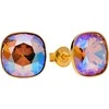Diamond Sky Jewelry Sidabriniai auskarai moterims DiamondSky „Glare (Light Colorado Topaz Shimmer)“ su Swarovski kristalais