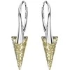 Diamond Sky Jewelry Sidabriniai auskarai moterims DiamondSky „Spike II (Gold Patina)“ su Swarovski kristalais