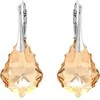 Diamond Sky Jewelry Sidabriniai auskarai moterims DiamondSky „Baroque V (Golden Shadow)“ su Swarovski kristalais
