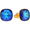 Diamond Sky Jewelry Sidabriniai auskarai moterims DiamondSky „Glare (Bermuda Mėlyna)“ su Swarovski kristalais