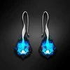 Diamond Sky Jewelry Sidabriniai auskarai moterims DiamondSky „Baroque IV (Meridian Mėlyna)" su Swarovski kristalais