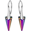 Diamond Sky Jewelry Sidabriniai auskarai moterims DiamondSky „Spike II (Vitrail Medium)“ su Swarovski kristalais