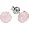 Diamond Sky Jewelry Sidabriniai auskarai moterims DiamondSky „Classic (Rose Vanduo Opal)“ su Swarovski kristalais