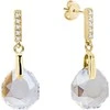Diamond Sky Jewelry Sidabriniai auskarai moterims DiamondSky „Calathea (Crystal Shimmer)“ su Swarovski kristalais