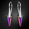 Diamond Sky Jewelry Sidabriniai auskarai moterims DiamondSky „Spike II (Vitrail Medium)“ su Swarovski kristalais