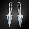 Diamond Sky Jewelry Sidabriniai auskarai moterims DiamondSky „Spike II (Mėlyna Shade)“ su Swarovski kristalais