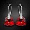 Diamond Sky Jewelry Sidabriniai auskarai moterims DiamondSky „Evening Shine (Light Siam Comet Argent Light)" su Swarovski kristalais
