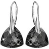 Diamond Sky Jewelry Sidabriniai auskarai moterims DiamondSky „Evening Shine (Sidabrinis Night)" su Swarovski kristalais