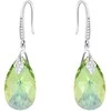 Diamond Sky Jewelry Sidabriniai auskarai moterims DiamondSky „Baroque III (Peridot AB)“ su Swarovski kristalais