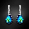 Diamond Sky Jewelry Sidabriniai auskarai moterims DiamondSky „Baroque V (Meridian Mėlyna)“ su Swarovski kristalais