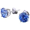 Diamond Sky Jewelry Sidabriniai auskarai moterims DiamondSky „Juno (Arctic Mėlyna)“ su Swarovski kristalais