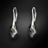 Diamond Sky Jewelry Sidabriniai auskarai moterims DiamondSky „Hyperborea (Sidabrinis Night)“ su Swarovski kristalais