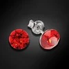 Diamond Sky Jewelry Sidabriniai auskarai moterims DiamondSky „Classic (Light Siam)“ su Swarovski kristalais