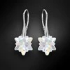 Diamond Sky Jewelry Sidabriniai auskarai moterims DiamondSky „Edelweiss (Aurora Borealis)“ su Swarovski kristalais