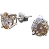 Diamond Sky Jewelry Sidabriniai auskarai moterims DiamondSky „Juno (Fancy Champagne)“ su Swarovski kristalais